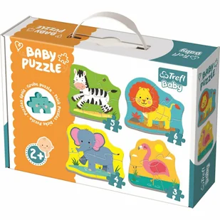 Trefl Baby Classic Zwierzątka na safari GXP-629702 - Układanki dla dzieci - miniaturka - grafika 14