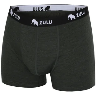 Męskie bokserki Zulu Merino 160 4in Rozmiar: XXL / Kolor: zielony - Majtki męskie - miniaturka - grafika 1