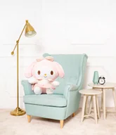 Figurki dla dzieci - DUŻY WIELKI MIŚ PLUSZOWY HELLO KITTY PLUSZAK KUROMI PRZYTULANKA MY MELODY 80CM RÓŻOWY - miniaturka - grafika 1