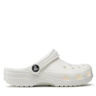 Buty dla chłopców - Klapki Crocs Classic Clog K 206991 Biały - miniaturka - grafika 1
