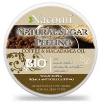 Nacomi Coffe & Macadamia Oil Natural Sugar Peeling Peeling Cukrowy Kawa Wyszczupla Działa antycellulitowo Do każdego typu skóry 100ml - Peelingi do ciała - miniaturka - grafika 1