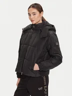 Kurtki damskie - EA7 Emporio Armani Kurtka zimowa 7W000647 AF16074 UC001 Czarny Regular Fit - miniaturka - grafika 1