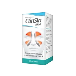 NATUR PRODUKT ClinSin Med zestaw uzupełniający do płukania nosa i zatok x 30 sasz - Przeziębienie i grypa - miniaturka - grafika 1