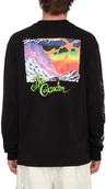 Koszulki męskie - t-shirt VOLCOM ENTERTAINMENT THE GARDEN LS TEE Black - miniaturka - grafika 1