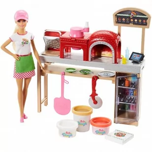 Mattel Zestaw pizzeria z lalką FHR09 - Lalki dla dziewczynek - miniaturka - grafika 1