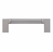 Zawiasy, okucia i inne akcesoria - Uchwyt meblowy podłużny 2457 96 Srebrny Szczotkowany - miniaturka - grafika 1