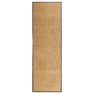 Wycieraczki - vidaXL Wycieraczka z możliwością prania, kremowa, 60 x 180 cm - miniaturka - grafika 1