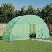 Szklarnie ogrodowe - vidaXL Szklarnia ze stalową ramą, zielona, 12 m², 6x2x2,85 m - miniaturka - grafika 1