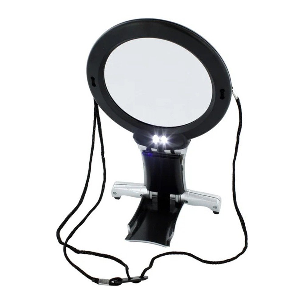 Lupa Powiększająca Z Podświetleniem LED Zawieszka Na Szyję Do Czytania