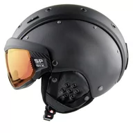 Kaski narciarskie - Kask narciarski CASCO SP-6 Visor VAUTRON black structure L - miniaturka - grafika 1