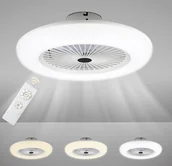 Wentylatory sufitowe - Yakimz 80W wentylator sufitowy cicha lampa sufitowa cicha lampa sufitowa wentylator ściemnialny - miniaturka - grafika 1