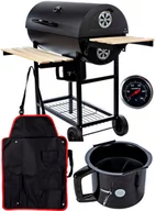 Grille - Duży Grill Węglowy Ogrodowy + Popielnik + Fartuch - miniaturka - grafika 1