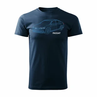 Koszulka męska TOPSLANG VW Passat, granatowo-niebieska, rozmiar M - Koszulki męskie - miniaturka - grafika 1