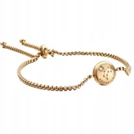 Bransoletki - Bransoletka Zodiakalna Wodnik- złoty kolor, regulowana - miniaturka - grafika 1