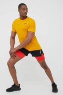 Bielizna sportowa męska - Helly Hansen T-shirt funkcyjny Solen kolor żółty - miniaturka - grafika 1