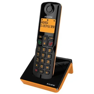 ALCATEL S280 Czarno-pomarańczowy - Telefony stacjonarne - miniaturka - grafika 1