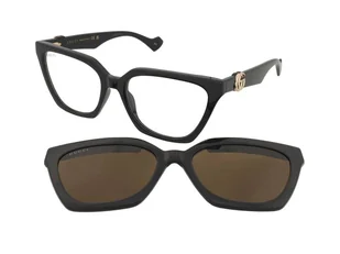 Dioptrie szkieł Gucci GG1542S 001 - Okulary korekcyjne, oprawki, szkła - miniaturka - grafika 1