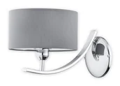 Lampy ścienne - Lemir Orso kinkiet 1 pł. / chrom + szary O2870 K1 CH + SZA - miniaturka - grafika 1