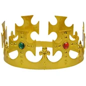 Dodatki do strojów karnawałowych - GU Korona Króla regulowana - złota - 1 szt. GU16438 - miniaturka - grafika 1
