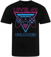 Koszulki męskie - KOSZULKA MĘSKA NADRUK NA 42 URODZINY LAT PREZENT PREMIUM 3XL - miniaturka - grafika 1