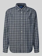 Koszule męskie - Koszula casualowa o kroju regular fit z czystej bawełny model ‘EBALTO’ - miniaturka - grafika 1