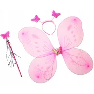 Zabawy w naśladowanie dorosłych - SKRZYDEŁKA DLA WRÓŻKI Z RÓŻDŻKĄ I OPASKĄ - miniaturka - grafika 1