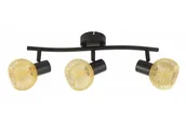 Lampy sufitowe - Loretto lampa sufitowa (spot) 3xE14 czarna/złoty 830703-30 - miniaturka - grafika 1
