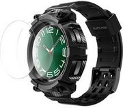 Akcesoria do smartwatchy - Supcase Etui z paskiem + 2 szkła UB Pro do Galaxy Watch 6 Classic 47mm, czarne - miniaturka - grafika 1
