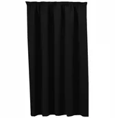 Zasłony - Zasłona zaciemniająca Blackout na taśmie 200x250 wys. kolor Czarny - miniaturka - grafika 1