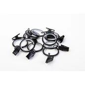 Akcesoria do wystroju okien - Fusion kółko cich+żabka czarny 10szt SP - miniaturka - grafika 1