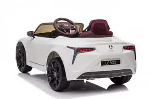 Pojazd Lexus LC500 Biały - Pojazdy elektryczne dla dzieci - miniaturka - grafika 4