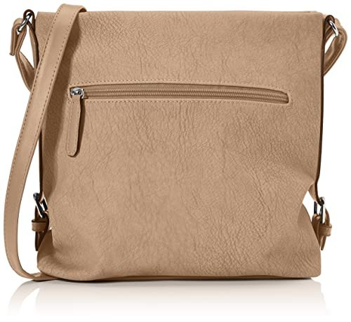 TOM TAILOR - Perugia, damska, torba na ramię, beżowy, 32x11,5x29