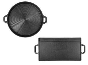 GRILLMEISTER Żeliwna patelnia grillowa - Patelnie - miniaturka - grafika 1