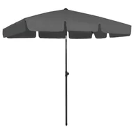 Parasole ogrodowe - VidaXL Parasol plażowy, antracytowy, 200x125 cm 314729 VidaXL - miniaturka - grafika 1