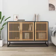 Szafki do salonu - vidaXL Szafka, czarna, 105x30x65 cm, materiał drewnopochodny - miniaturka - grafika 1