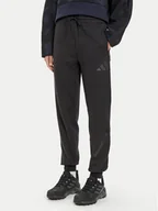 Spodnie sportowe damskie - adidas Spodnie dresowe Z.N.E. JE7842 Czarny Regular Fit - miniaturka - grafika 1