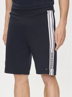 Tommy Hilfiger Szorty sportowe UM0UM03200 Granatowy Regular Fit - Spodenki męskie - miniaturka - grafika 1
