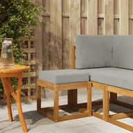 Ławki ogrodowe - vidaXL Ławka Stołowa Naturalny i Jasny Szary 43 x 43 x 37 cm - miniaturka - grafika 1