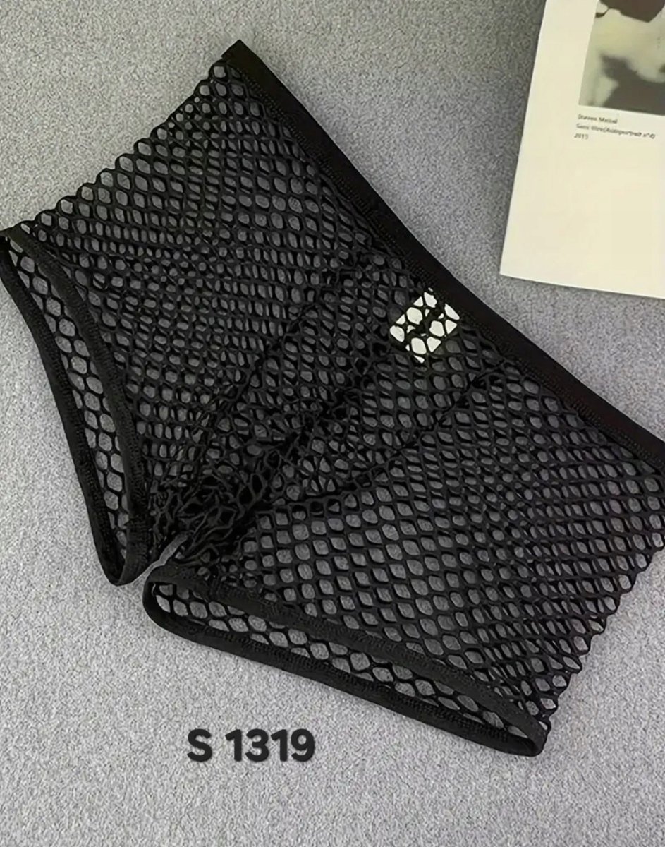 Męska bielizna, bokserki siatkowane, rozmiar S, nowe (1319)