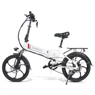 Samebike Składany rower elektryczny 20LVXD30 Biały - Rowery elektryczne - miniaturka - grafika 3