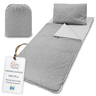 Śpiworki dla dzieci - Śpiwór dziecięcy z poduszką i zamkiem błyskawicznym dla dziecka 3-7 lat - 140 x 75 cm śpiwór dziecięcy kryty do przedszkola kocyk do przedszkola śpi.. - miniaturka - grafika 1