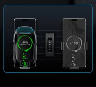 Baseus Milky Way samochodowa bezprzewodowa ładowarka Qi 15W elektryczny uchwyt na telefon srebrny (WXHW02-0S) - Ładowarki do telefonów - miniaturka - grafika 16