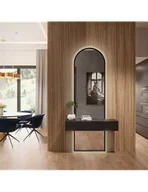 Lustra - Lustro półowalne do toaletki w czarnej ramie mdf -BERDO W DWÓCH CZĘŚCIACH- kolor ramy do wyboru, Wymiar: 60x120 - miniaturka - grafika 1