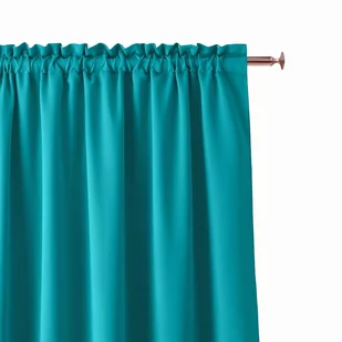 Zasłona AURA Turquoise 140x250 Tape - Zasłony - miniaturka - grafika 1