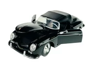 Samochody i pojazdy dla dzieci - WELLY PORSCHE 356A SPEEDSTER Z DACHEM CZARNY 1:24 SAMOCHÓD NOWY METALOWY MODEL - miniaturka - grafika 1