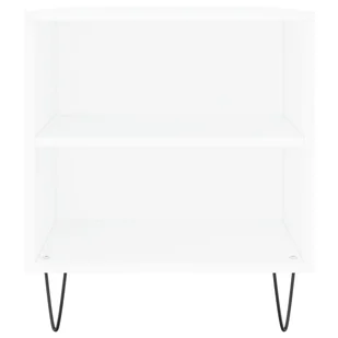 Stolik kawowy, biały, 102x44,5x50 cm, materiał drewnopochodny Lumarko! - Ławy i stoliki kawowe - miniaturka - grafika 8