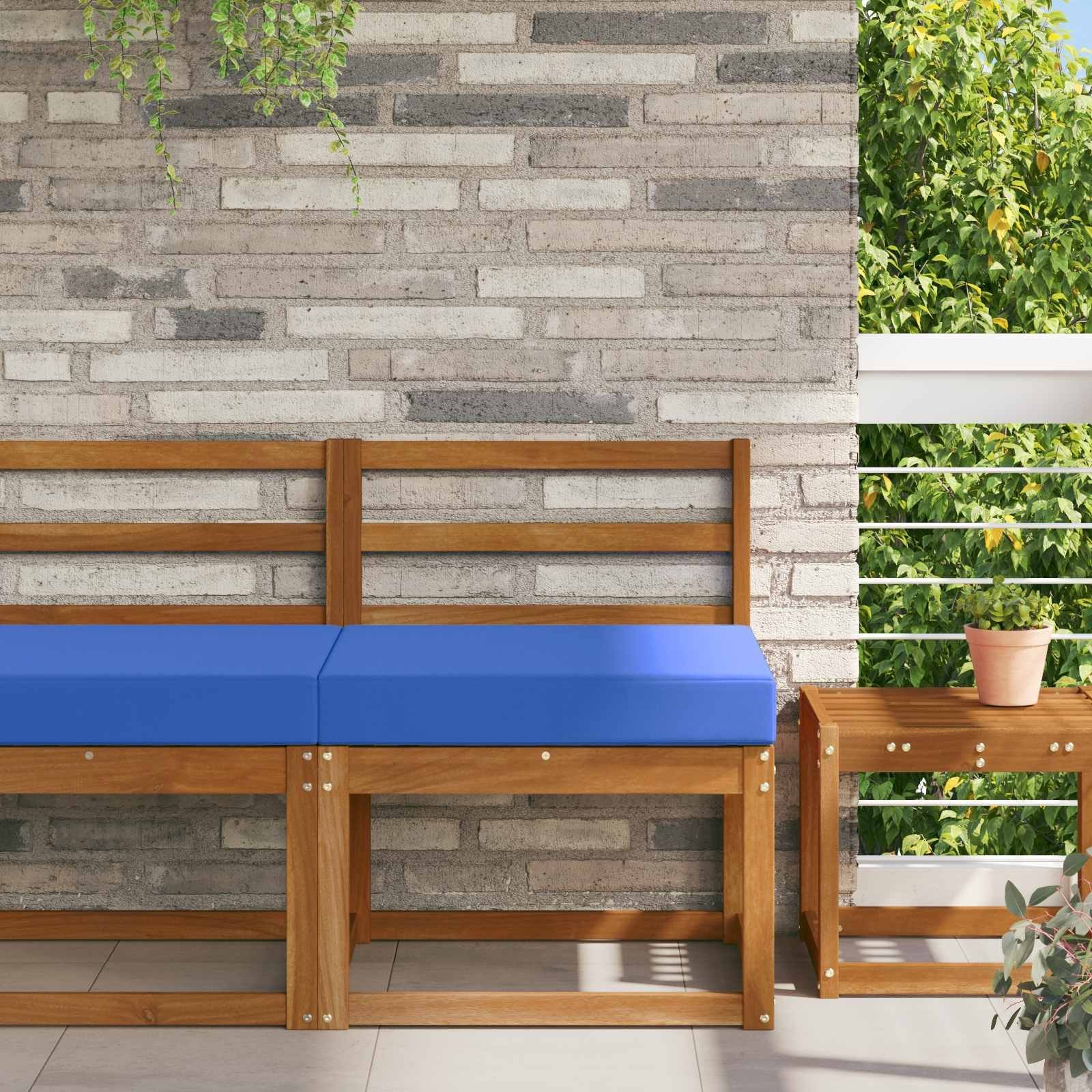 vidaXL Poduszka do sofy na zewnątrz Turkusowy 60 x 60 x 8 cm Poliester 900709