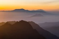 Plakaty - Galeria Plakatu, Plakat, Zachód Słońca W Górach Ii, Premium, 50x40 cm - miniaturka - grafika 1