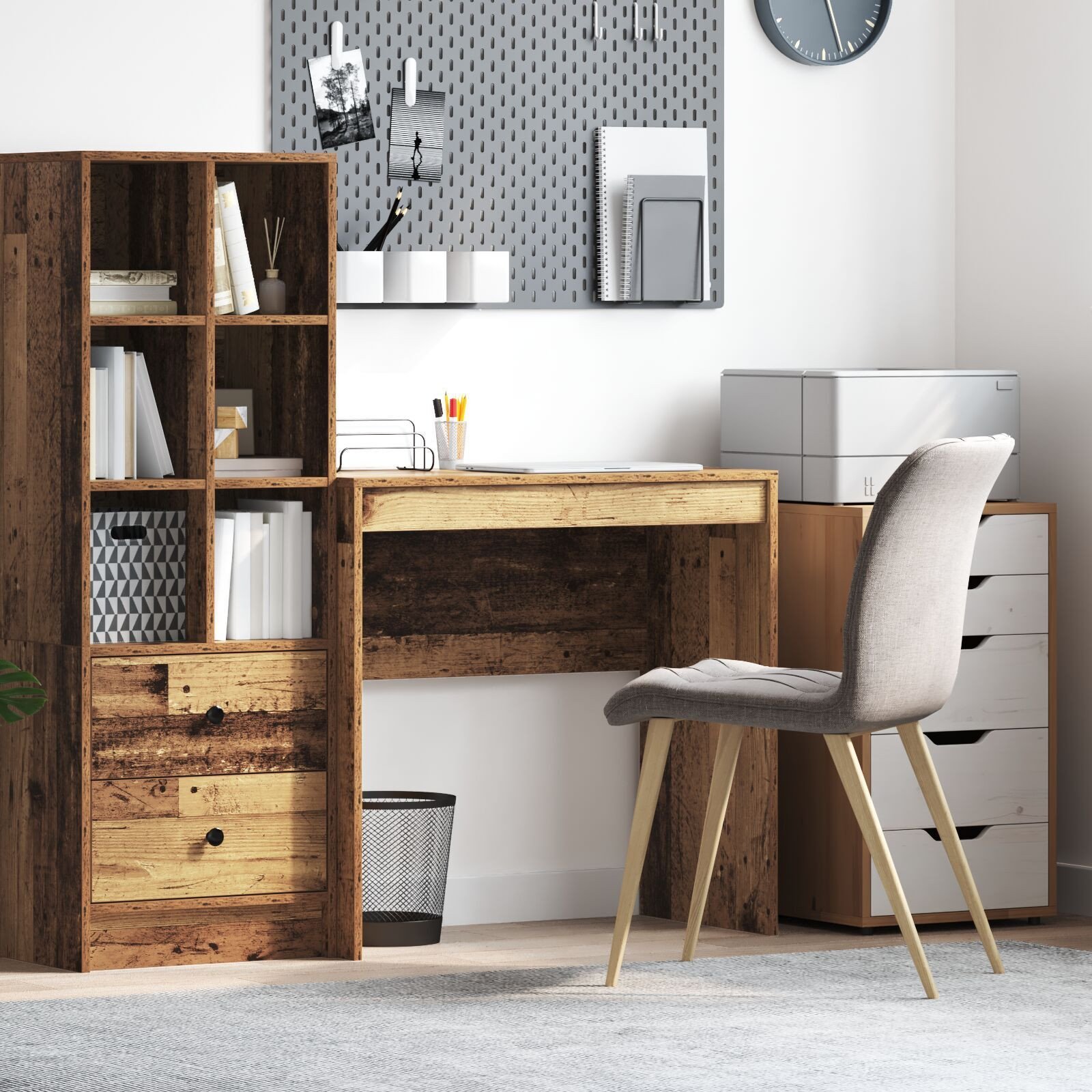 vidaXL Rustykalne Biurko do Pisania Stare Wykończenie Drewno