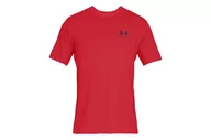Koszulki męskie - Under Armour, Koszulka męska, SPORTSTYLE LEFT CHEST SS 1326799-600, czerwony, rozmiar M - miniaturka - grafika 1